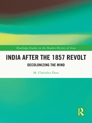 cover image of India after the 1857 Revolt